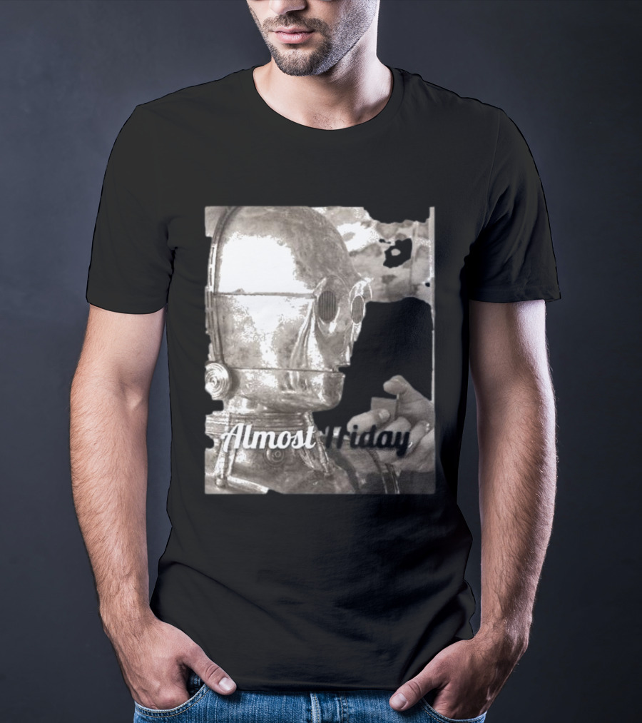 Almost Friday Star Wars C-3PO Smoking T-Shirt