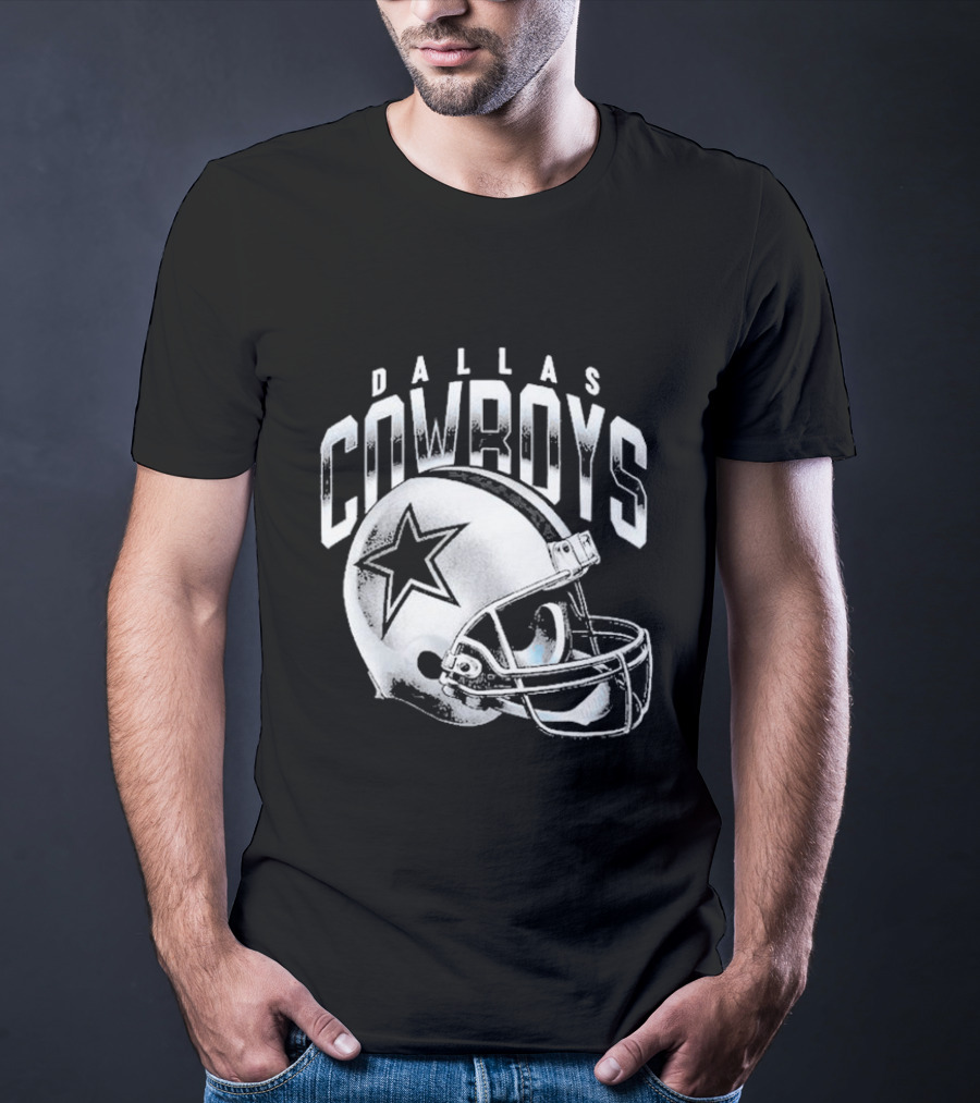 Dallas Cowboys Silver Star Helmet T-Shirt