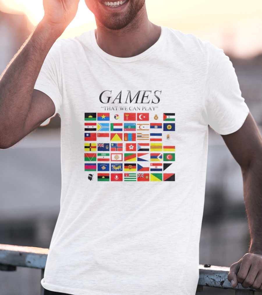 Games That We Can Play Flags Icons Collection T-Shirt