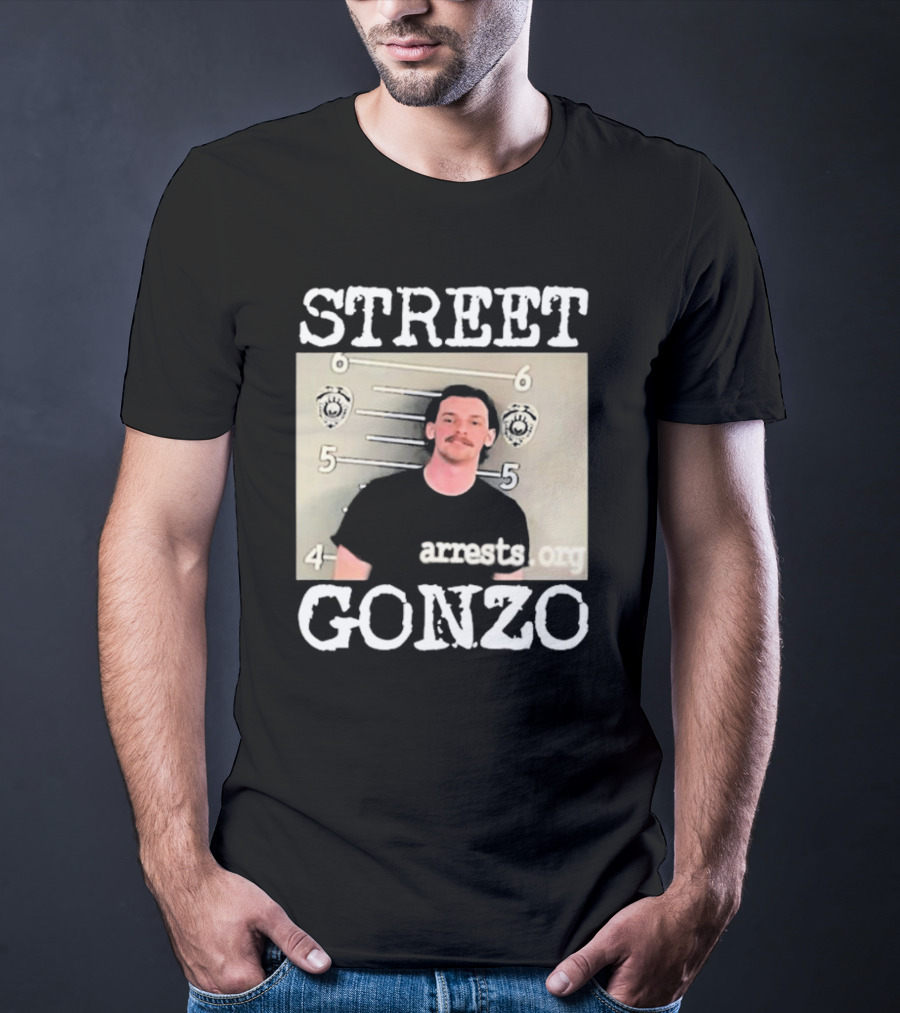 Street Gonzo Arrests Org Mugshot T-Shirt