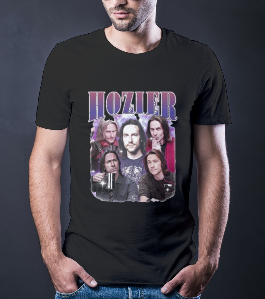 Hozier Music Hozier Matt Mercer Starry Background Collage T-Shirt