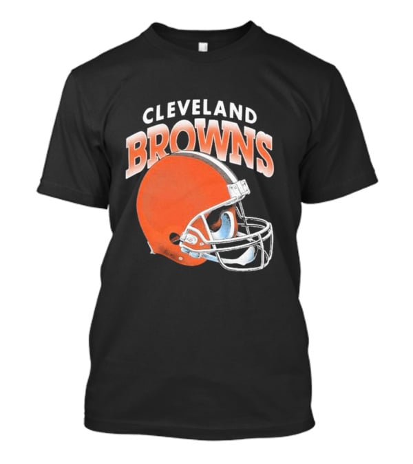 Cleveland Browns Helmet Logo Gradient T-Shirt