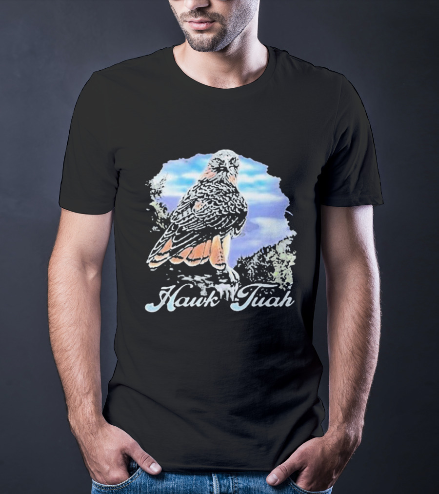 Hawk Tuah Scenic 70s Vintage Style Bird T-Shirt