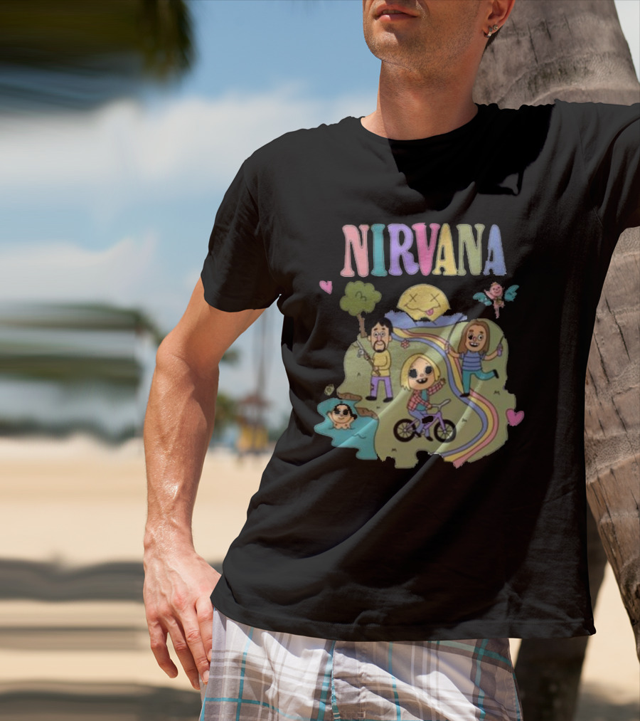 Nirvana Sean Solomon Cartoon Band T-Shirt