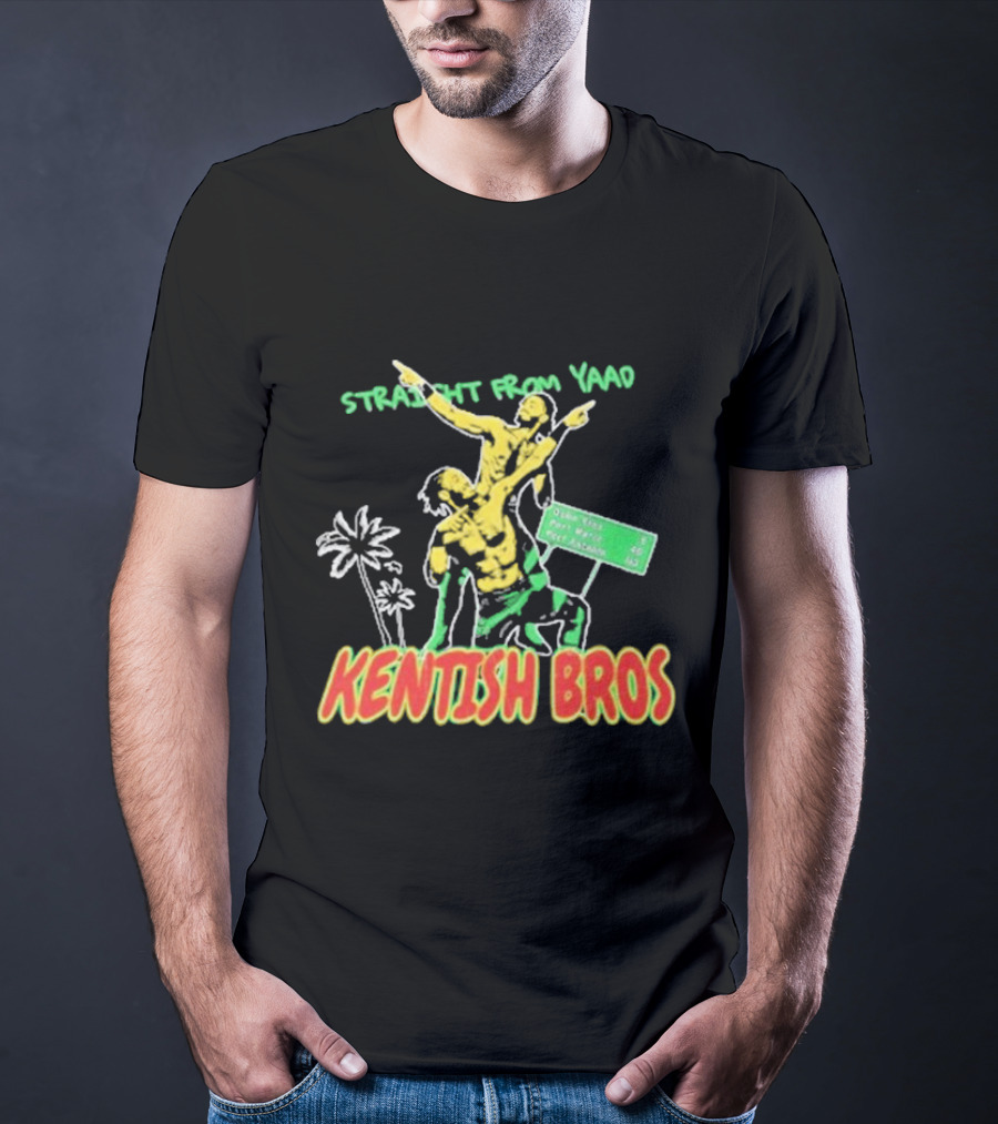 Straight From Yaad Kentish Bros Ocho Rios Montego Bay Negril Jamaica T-Shirt
