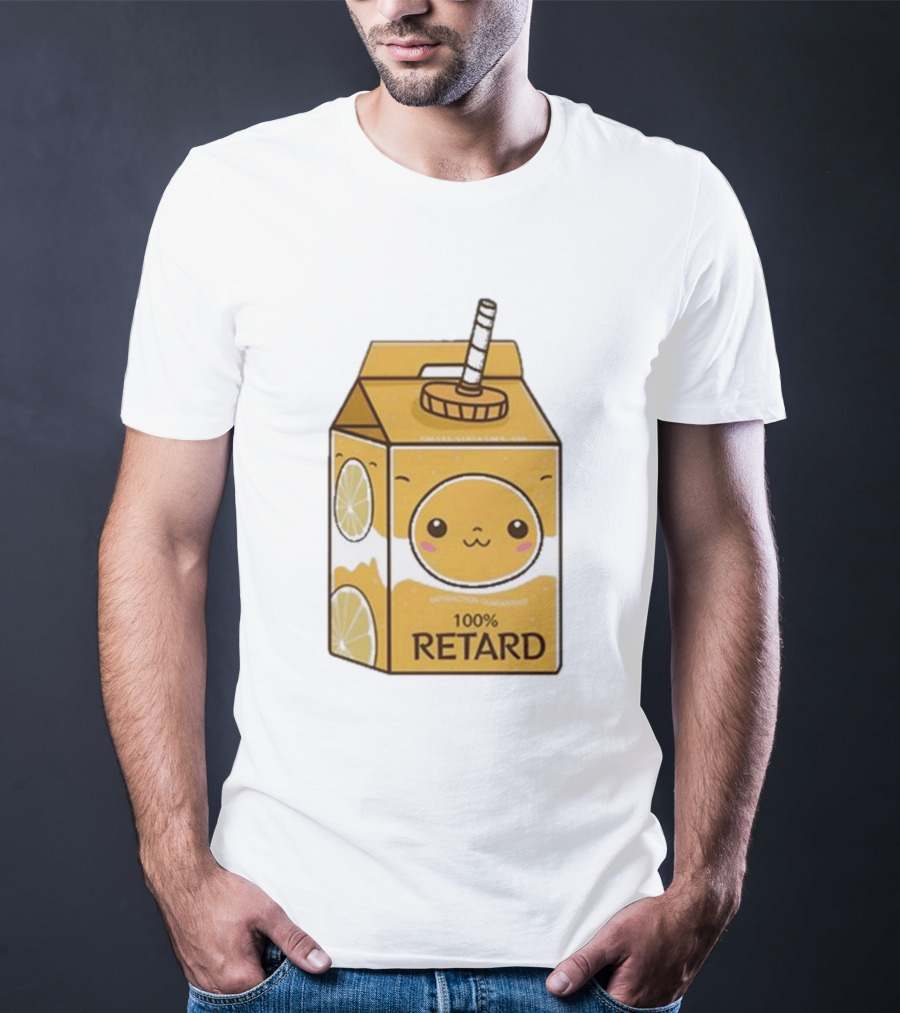 Satisfaction Guaranteed 100 Retard Lemon Juice Box Kawaii Face T-Shirt