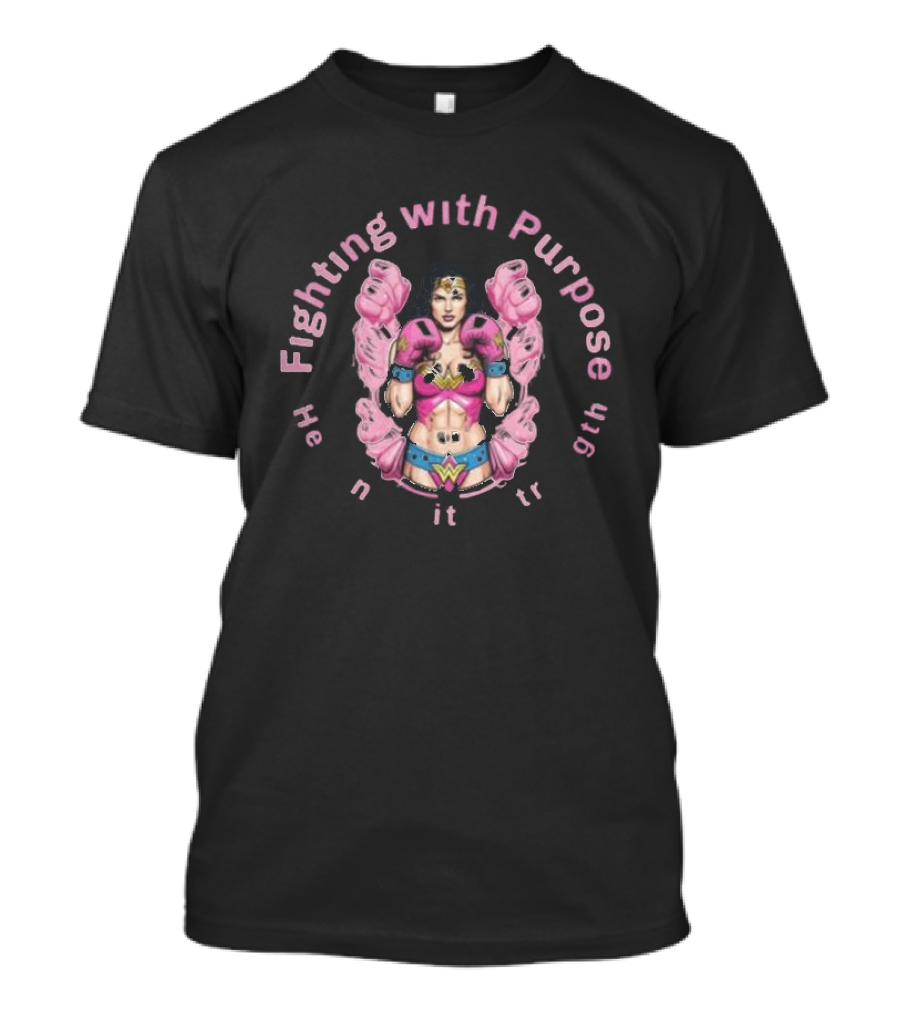 Fighting With Purpose Wonder Woman Healing With Strength T-Shirt