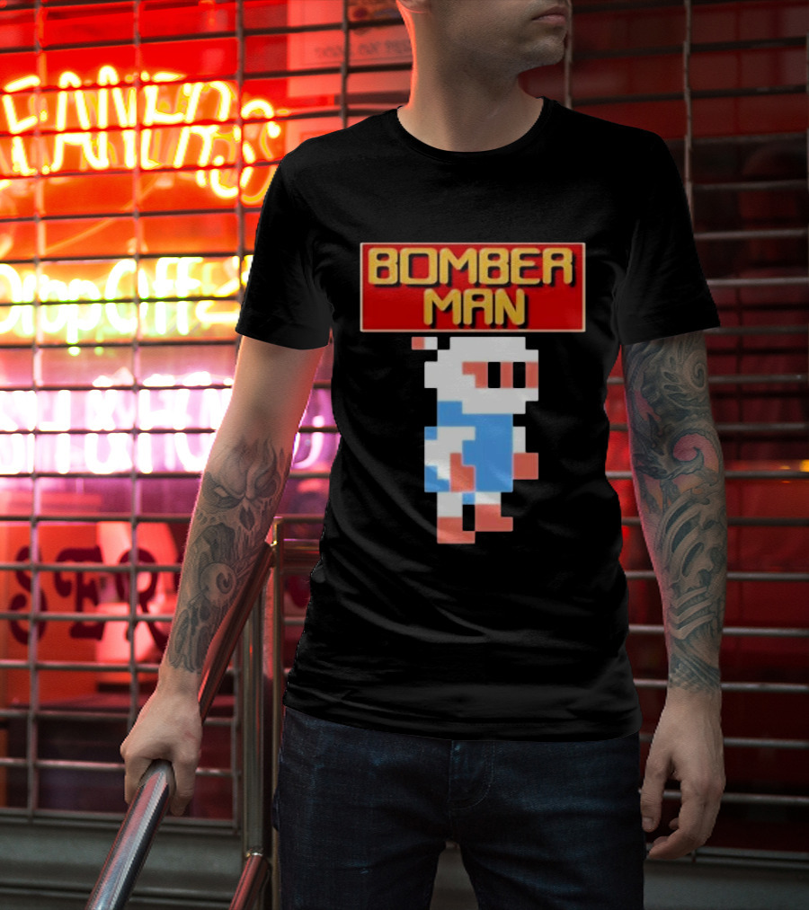 Bomberman Classic NES 8-Bit Video Game Icon T-Shirt