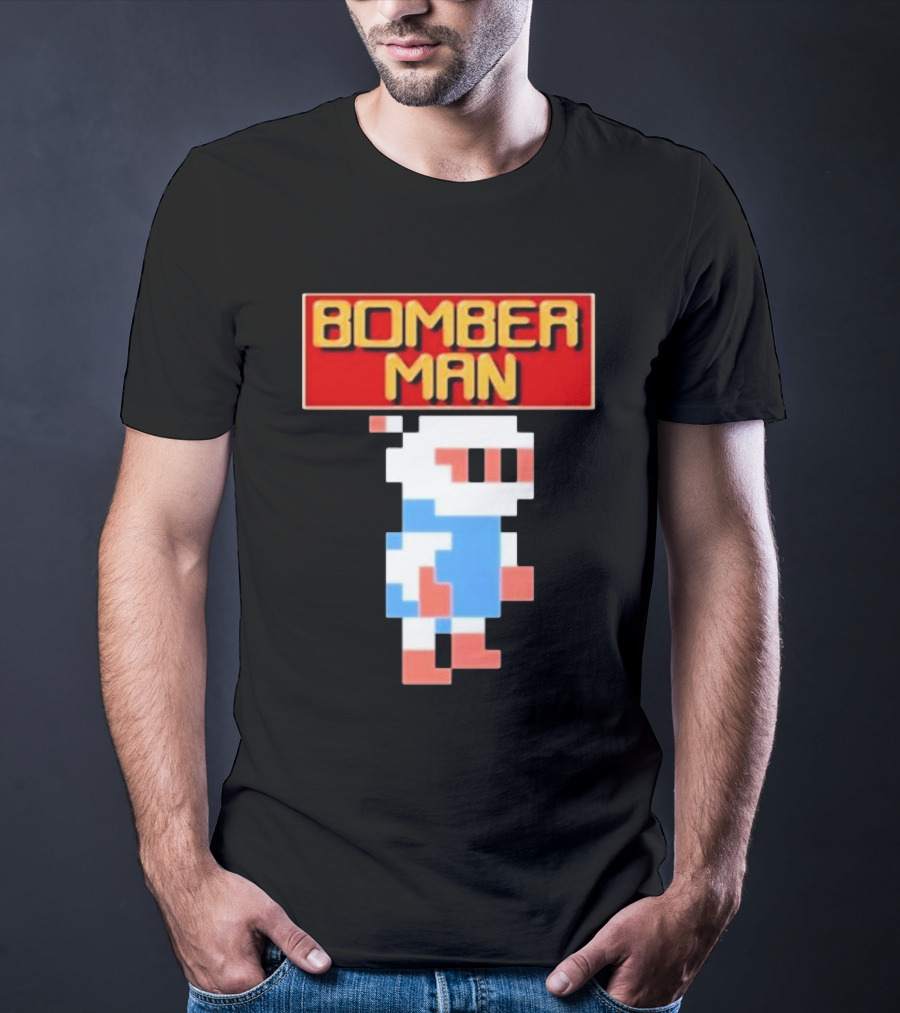 Bomberman Classic NES 8-Bit Video Game Icon T-Shirt