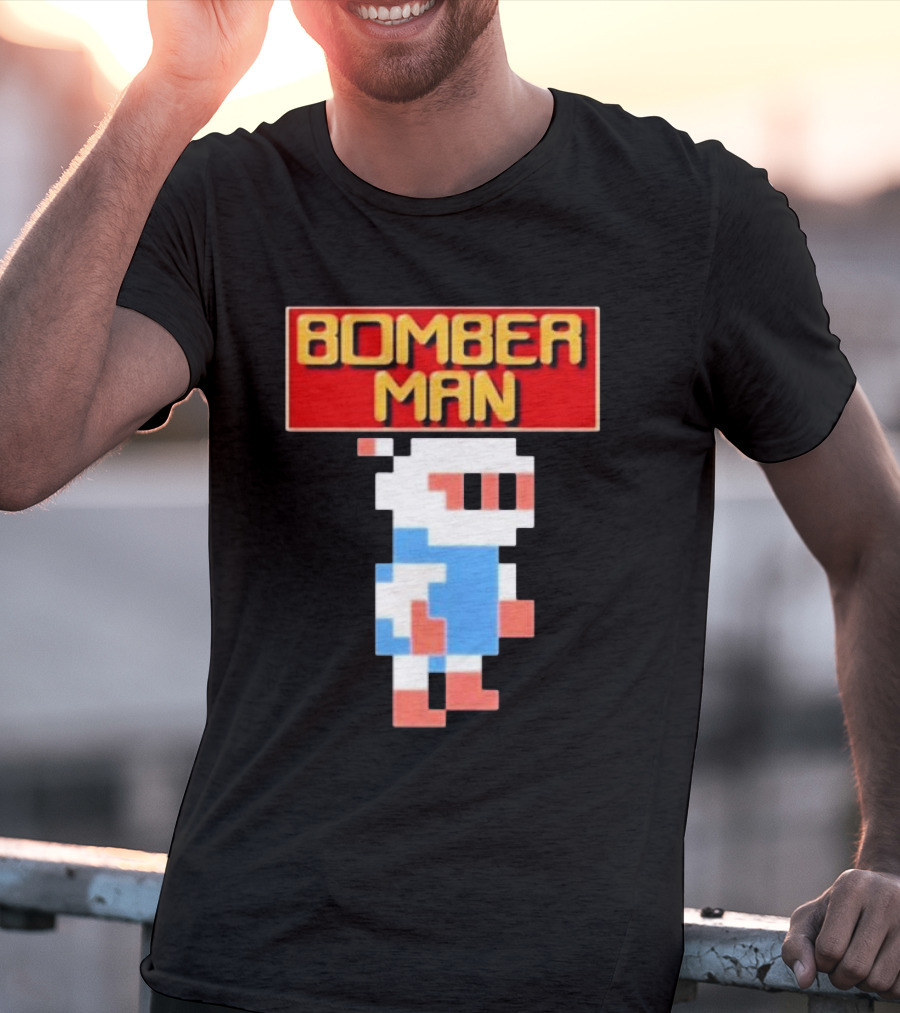 Bomberman Classic NES 8-Bit Video Game Icon T-Shirt