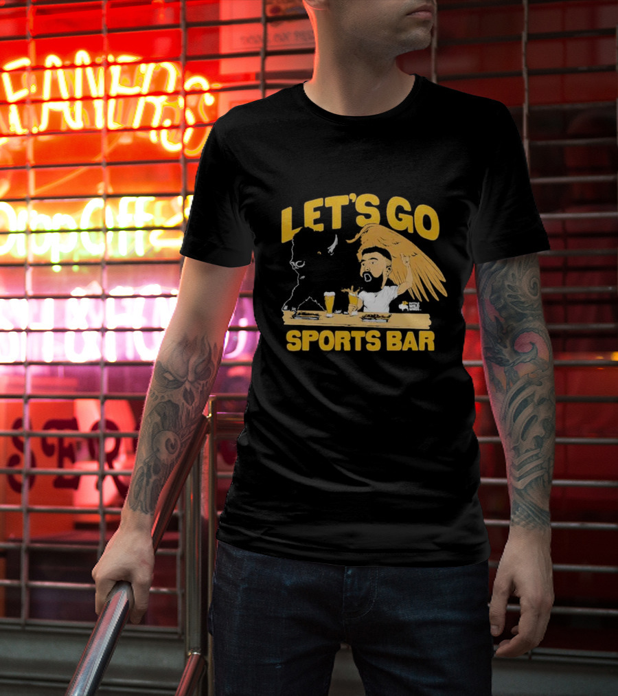 Let's Go Sports Bar Buffalo Wild Wings X Jason Kelce T-Shirt
