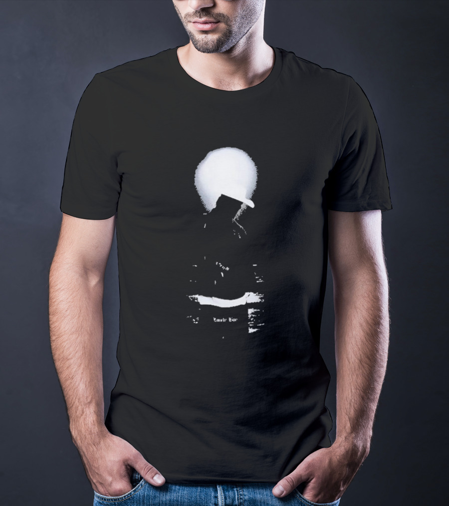 Lonely Boy Paradise Black Enigmatic Silhouette Hat Contrast T-Shirt