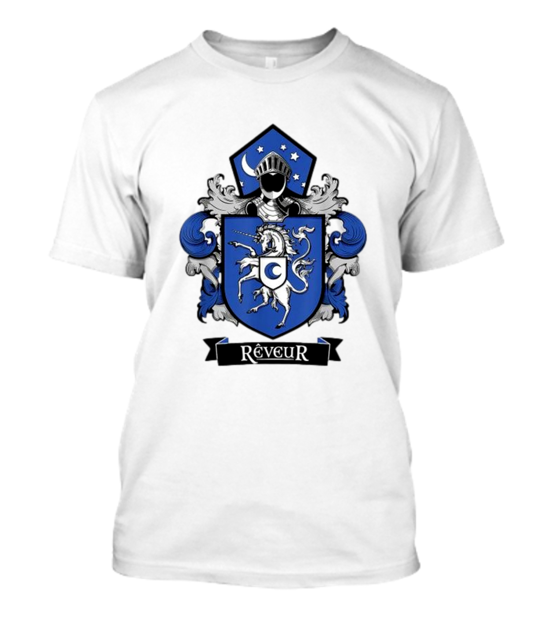 Rêveur House Of Dreamers RCA Givers School Spirit Unicorn Coat Of Arms T-Shirt