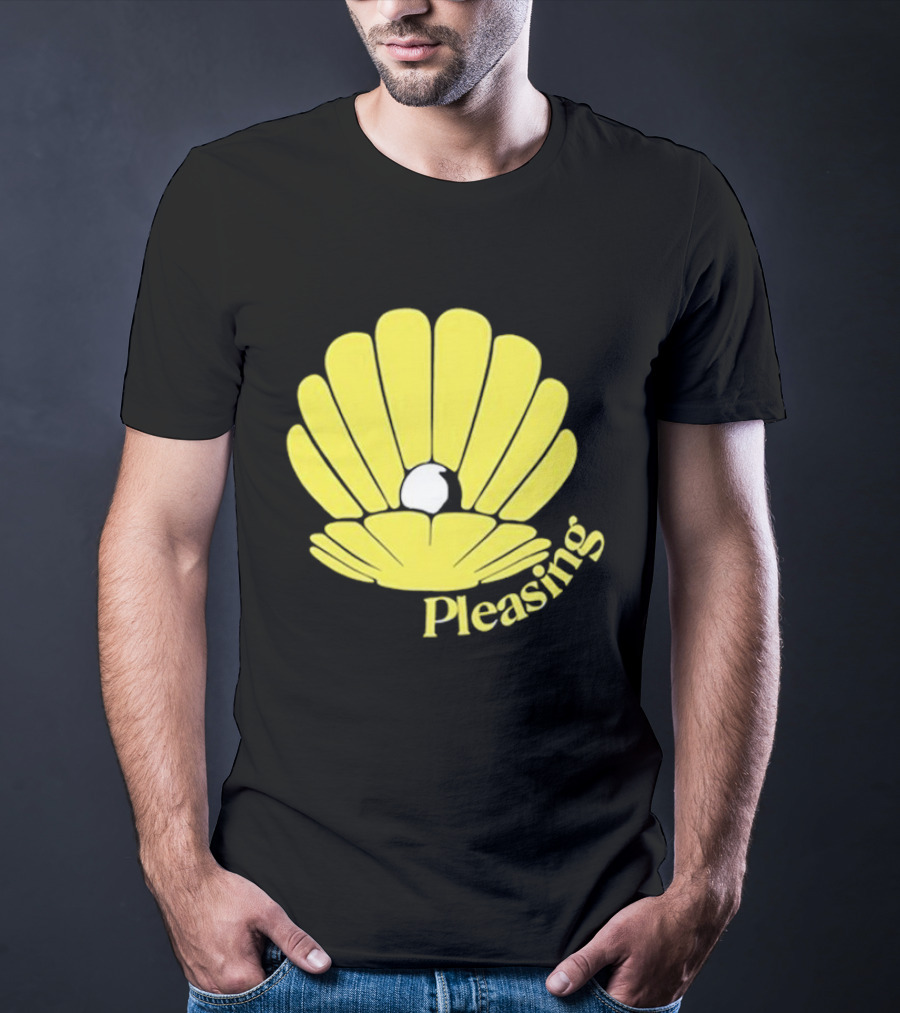 Pleasing Clam Yellow Shell With Pearl T-Shirt
