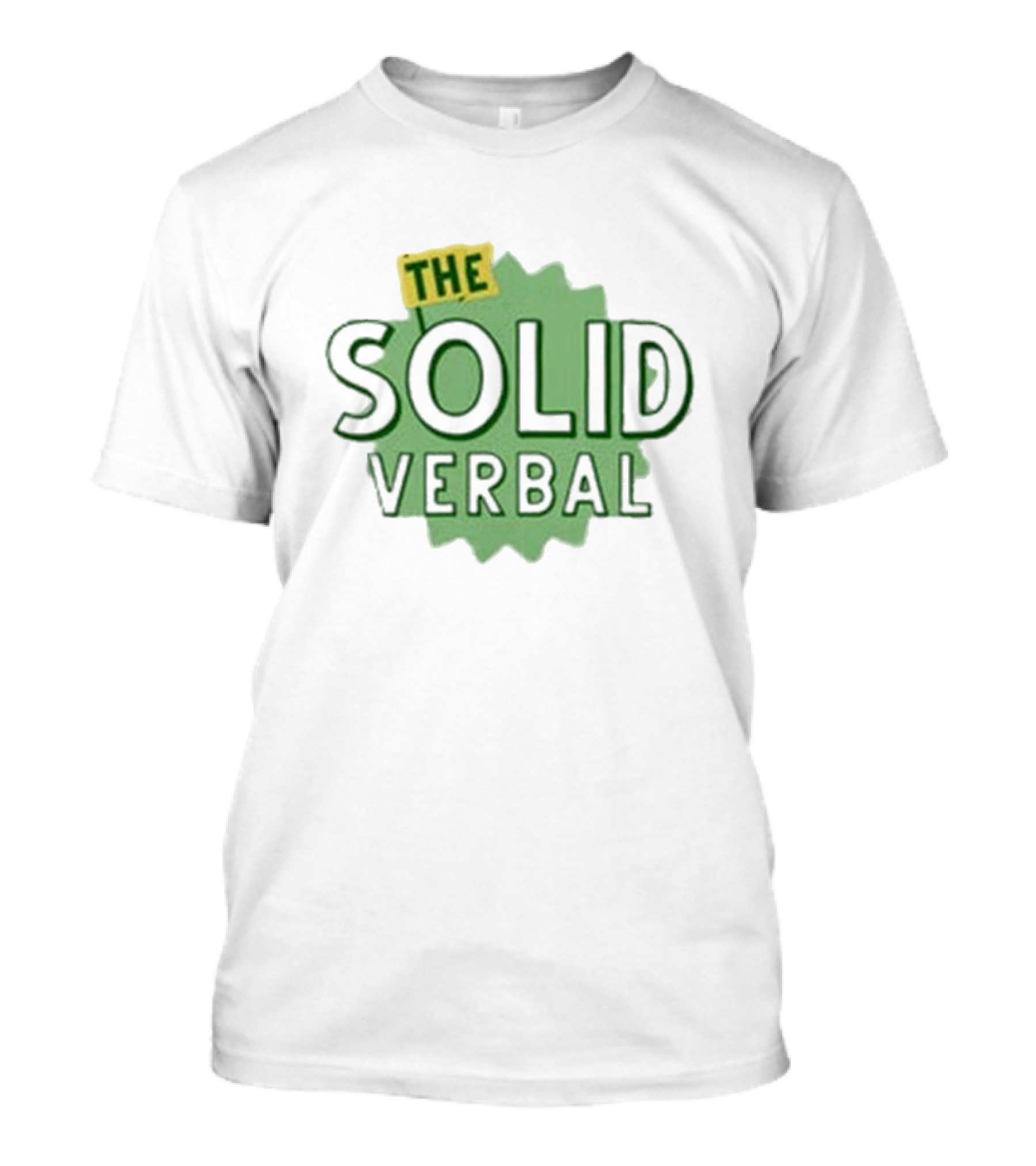 The Solid Verbal Podcast Iconic Green Burst T-Shirt