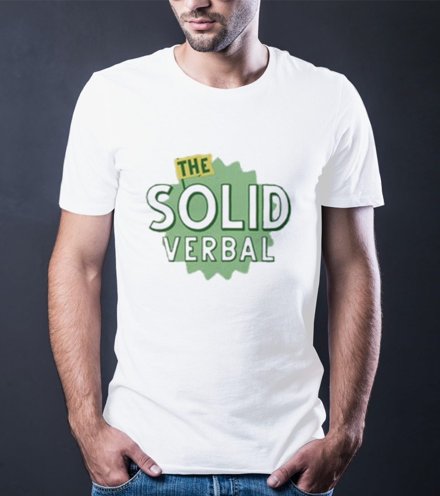 The Solid Verbal Podcast Iconic Green Burst T-Shirt