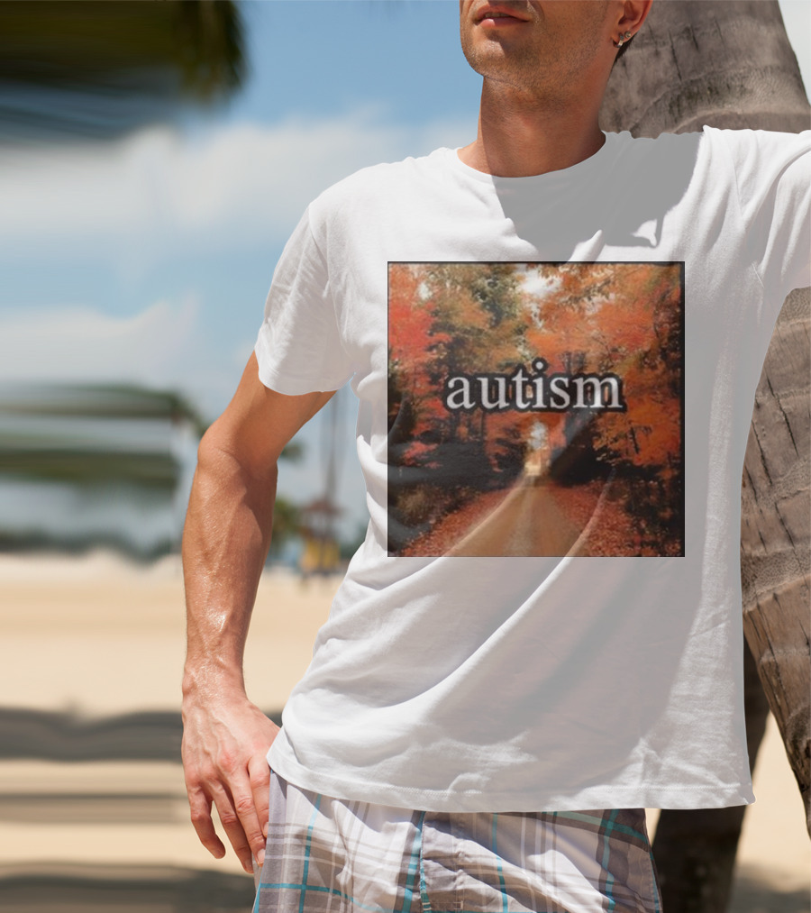 Autism In An Autumn Forest Pathway T-Shirt