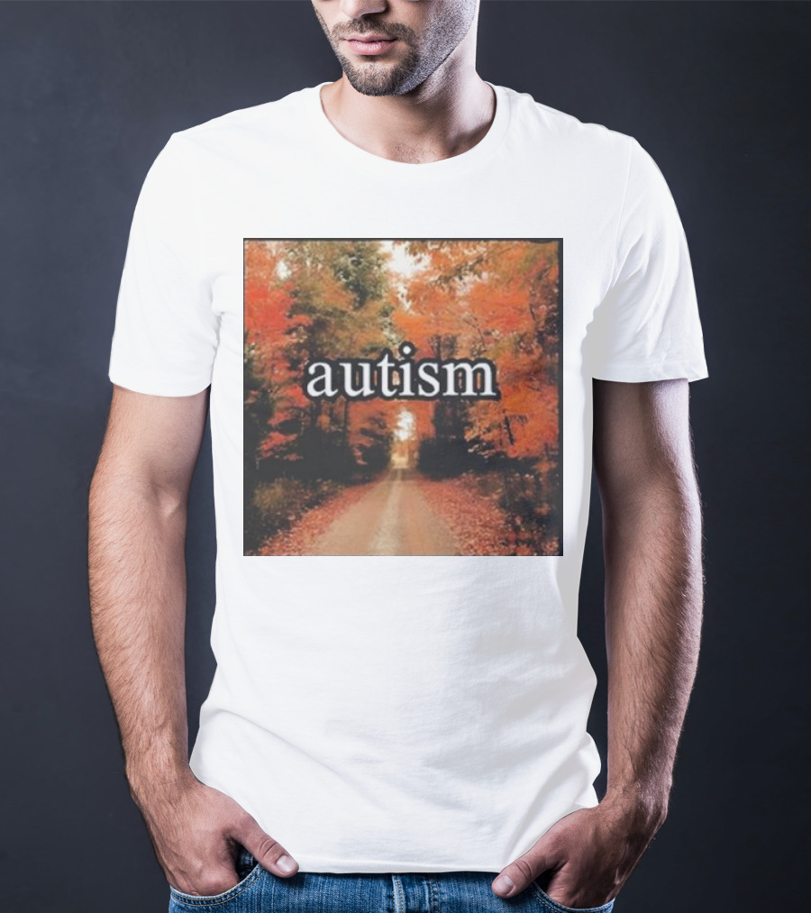 Autism In An Autumn Forest Pathway T-Shirt