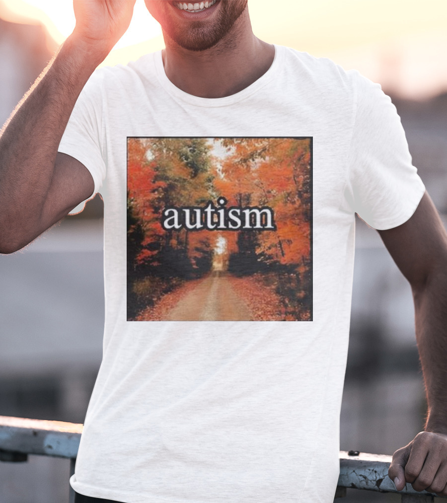Autism In An Autumn Forest Pathway T-Shirt