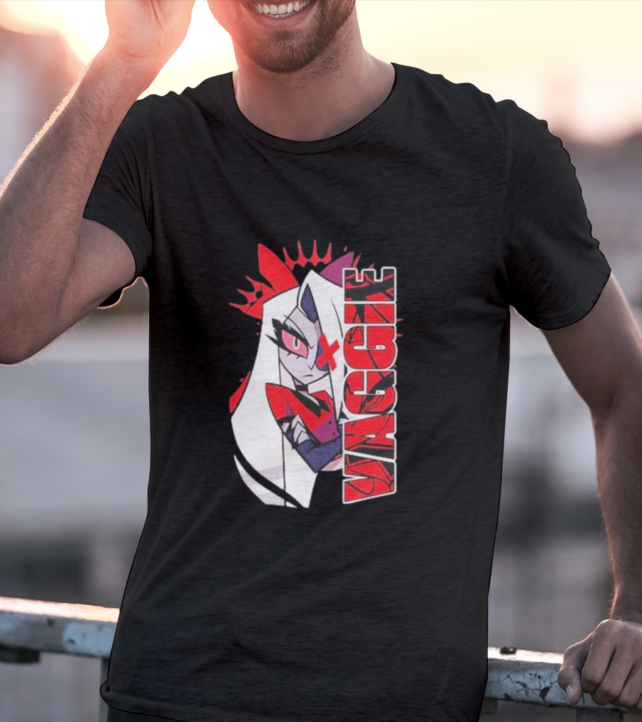 Hazbin Hotel Vaggie Red And White Character T-Shirt