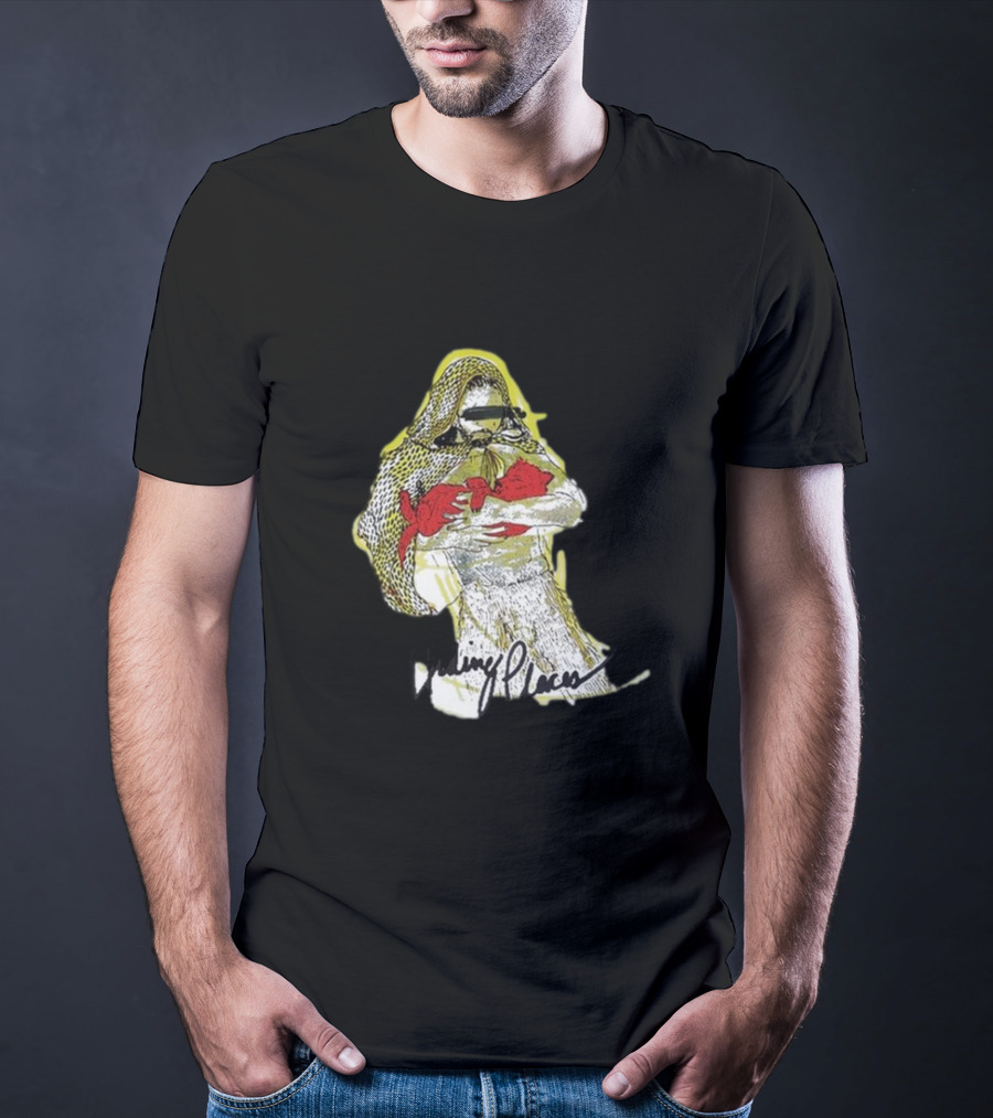 Hiding Places Wolf Father Sketch With Hooded Figure And Red Gloves T-Shirt