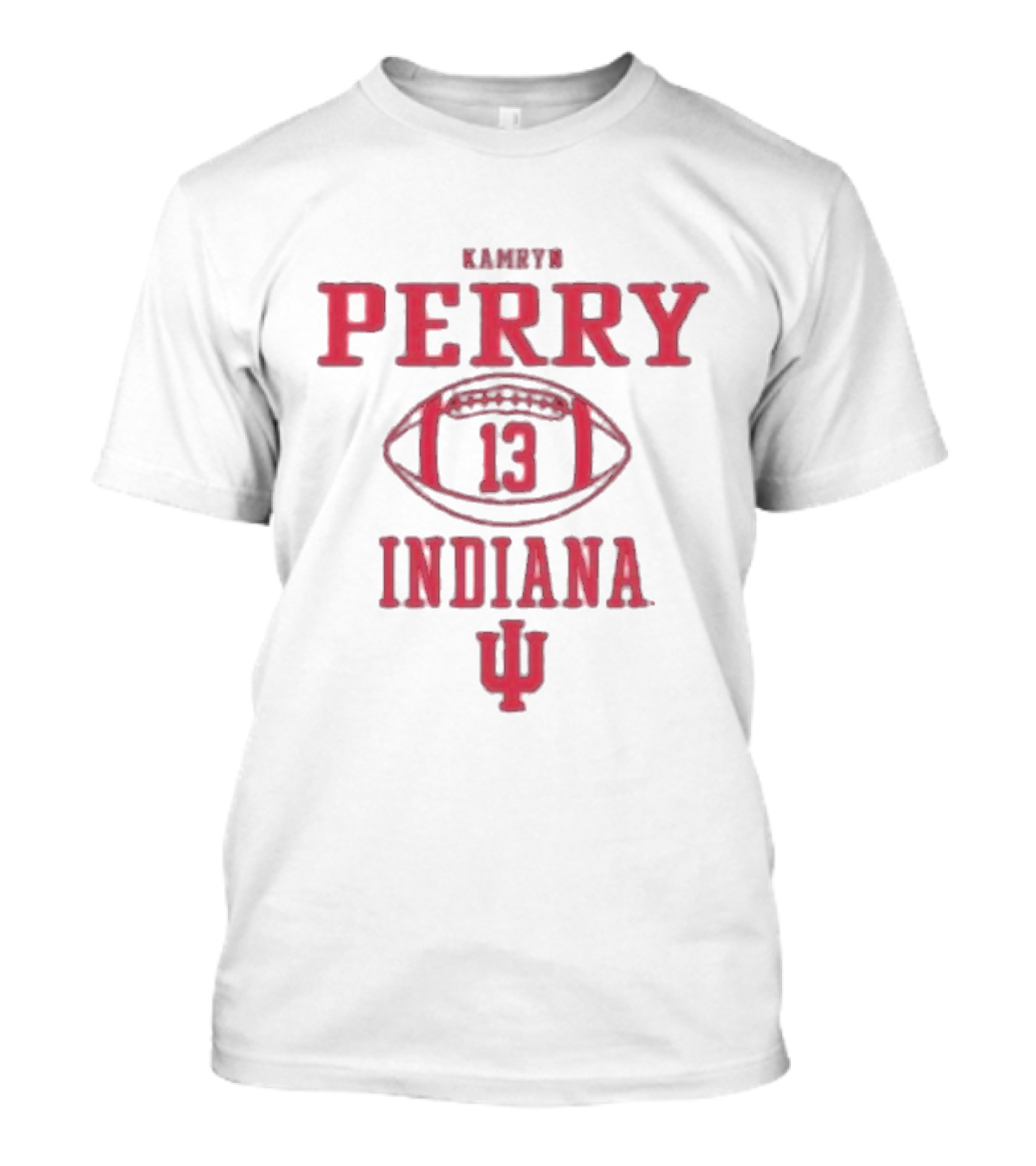 Kamryn Perry 13 Indiana Hoosiers Football Icon Dark Grey Rally T-Shirt