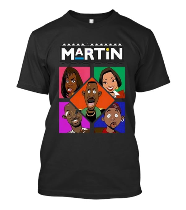 Martin Lawrence Martin TV Show Cartoon Characters T-Shirt