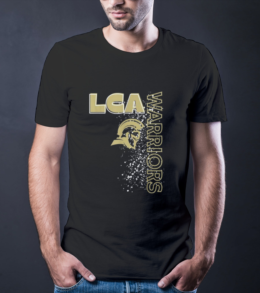 LCA Warriors Gold Helmet Spartans T-Shirt