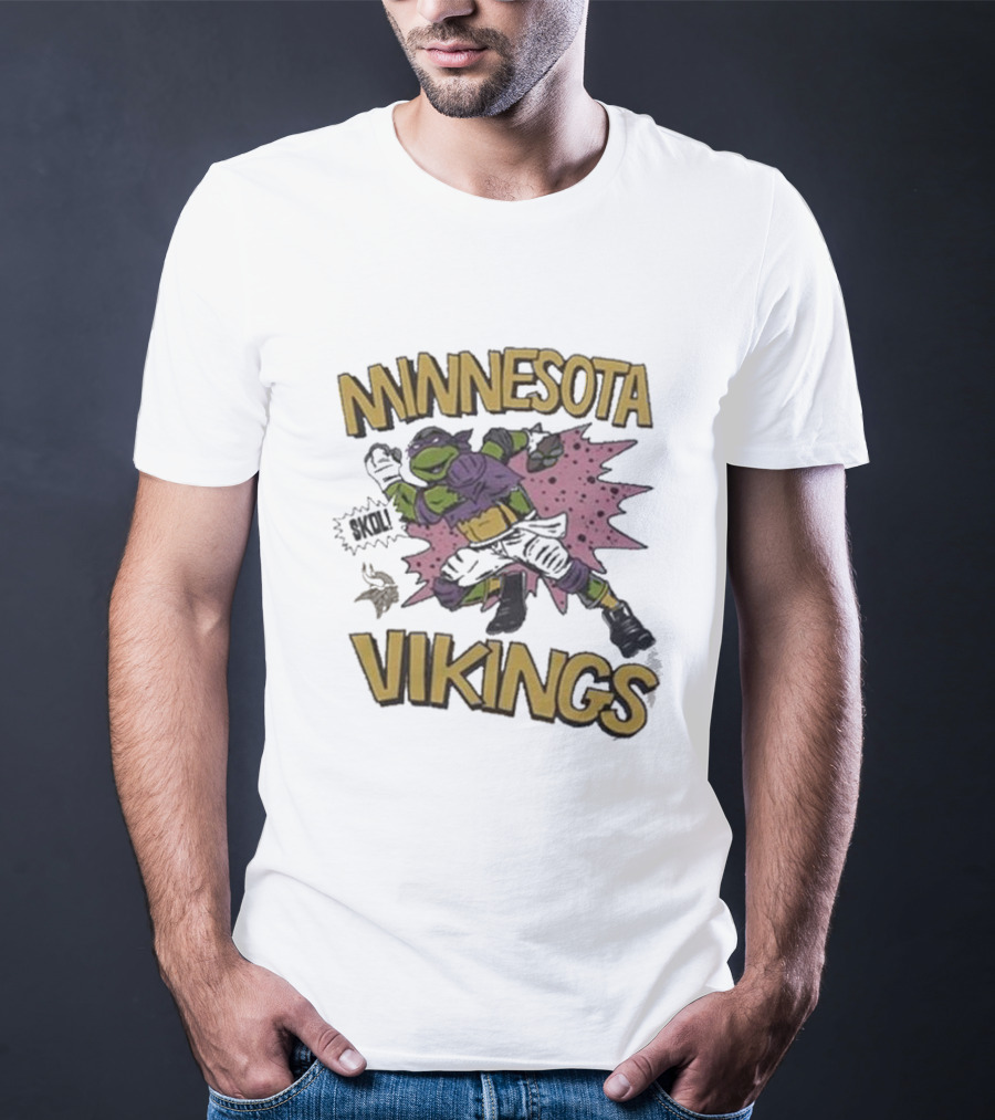 Tmnt Donatello Minnesota Vikings Crossover T-Shirt