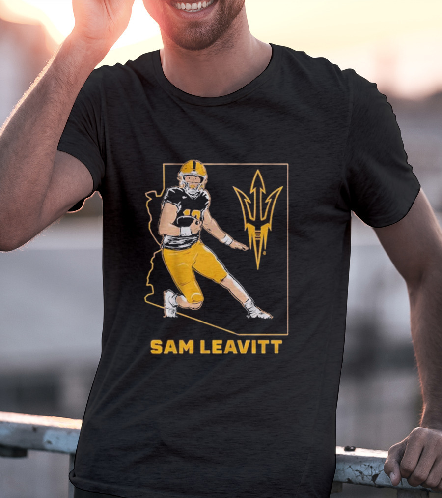 Sam Leavitt ASU Football State T-Shirt