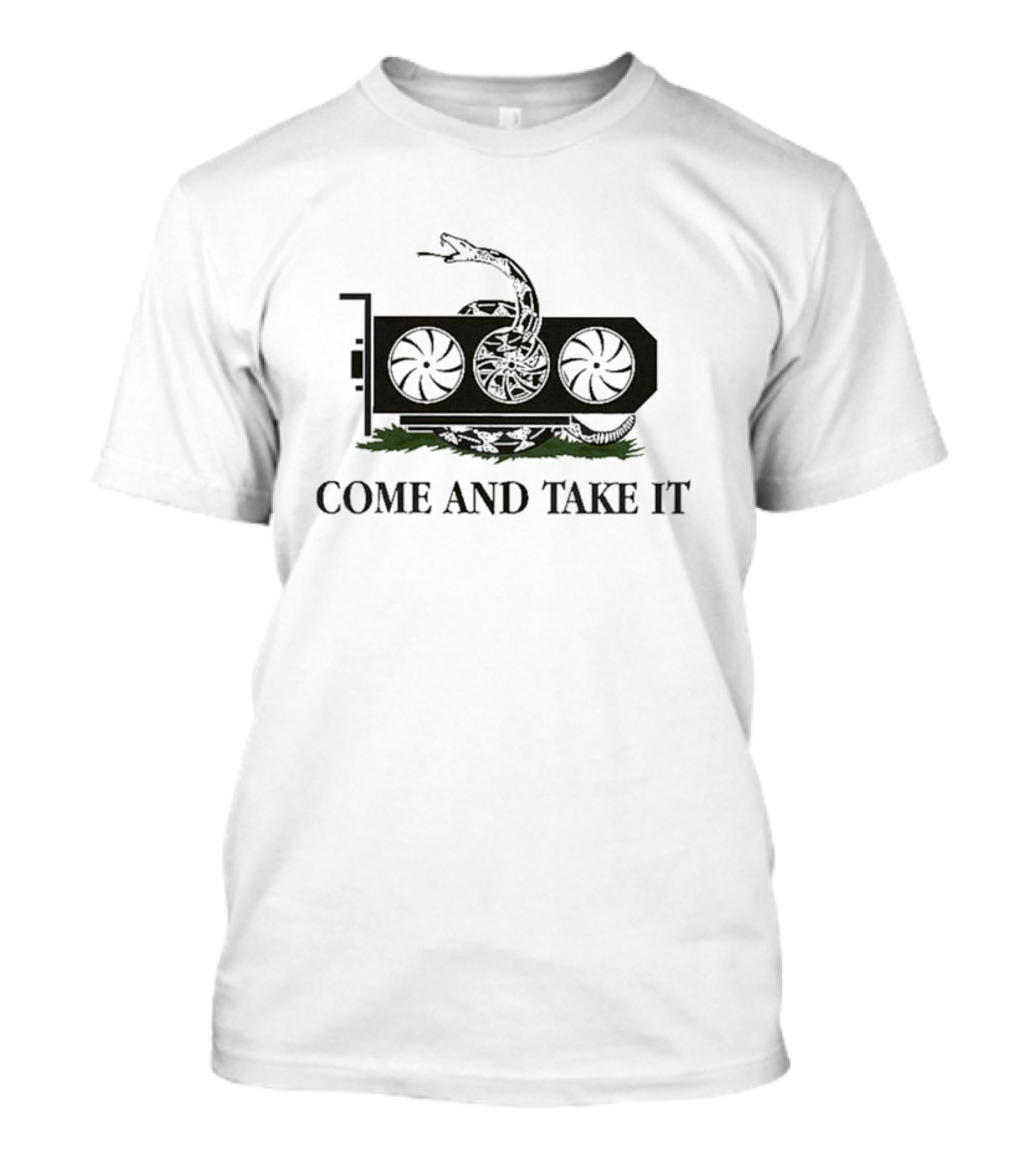 Come And Take It Graphics Card Snake Coil T-Shirt