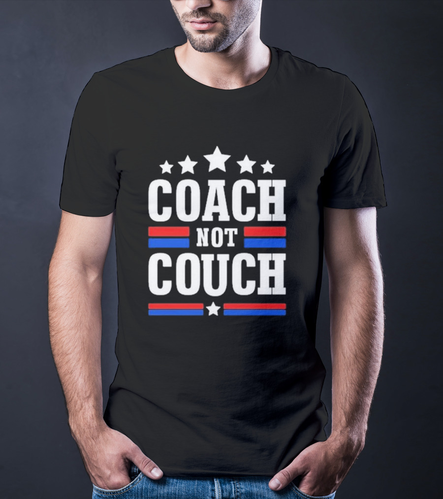 Elissa Neeb Coach Not Couch Stars Stripes Patriotic T-Shirt