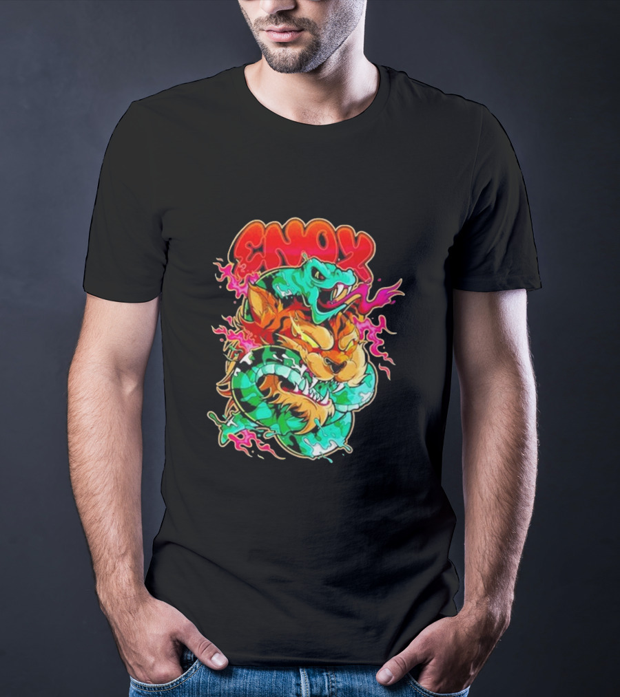 Enox Vibrant Serpent Striker 2025 Tiger Roar Embrace T-Shirt