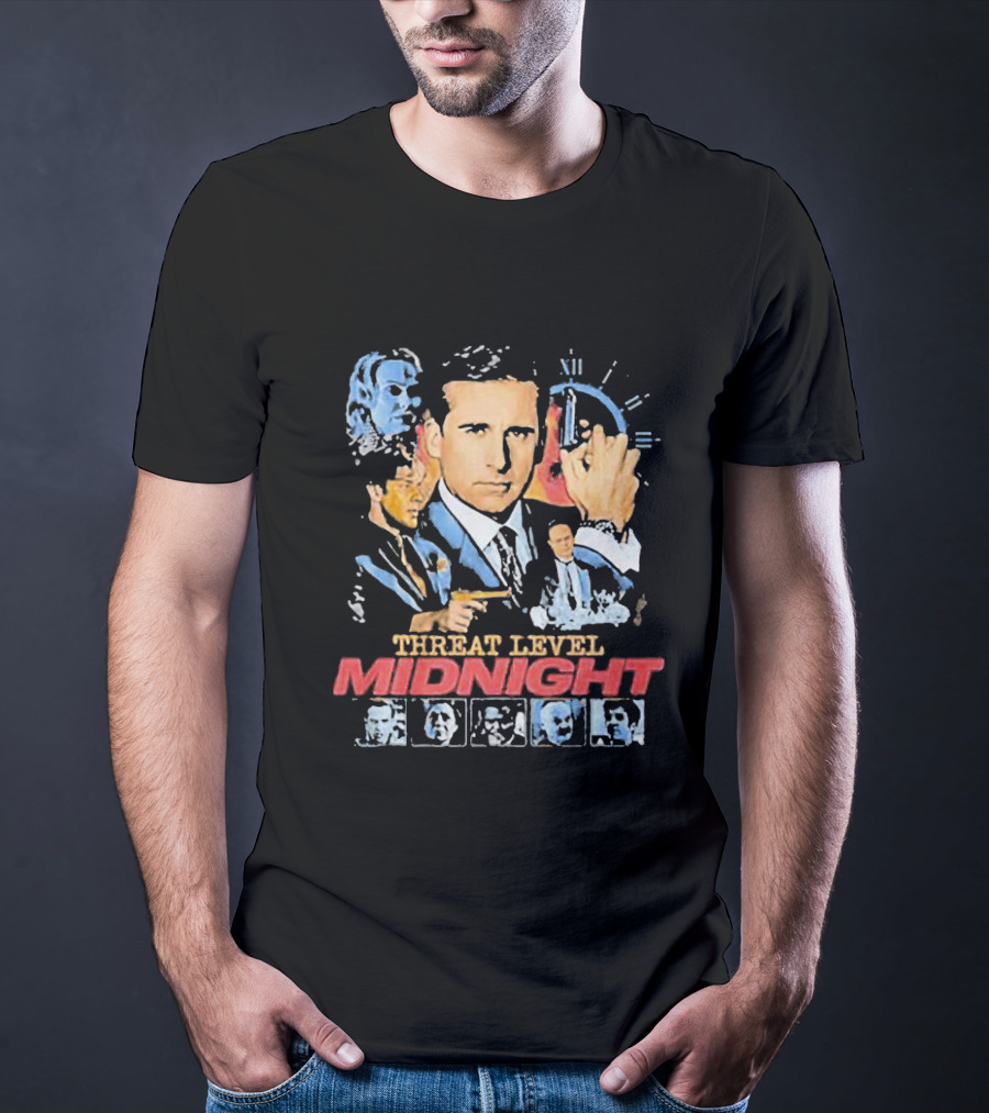 Threat Level Midnight Michael Scarn And Gabby Williams Collaboration T-Shirt