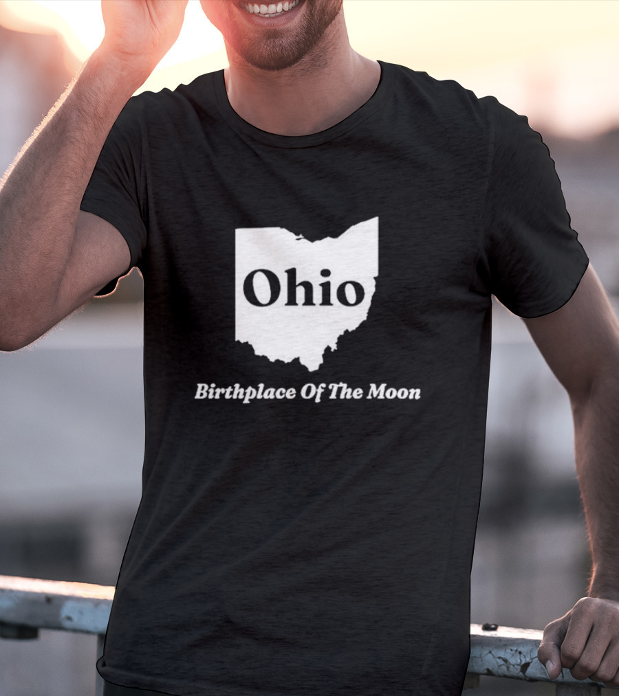 Ohio Birthplace Of The Moon State Map T-Shirt