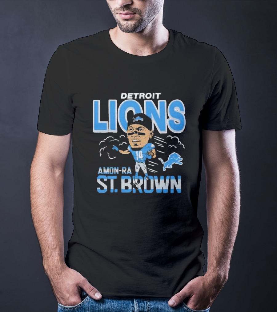 Detroit Lions Amon-Ra St. Brown Player T-Shirt