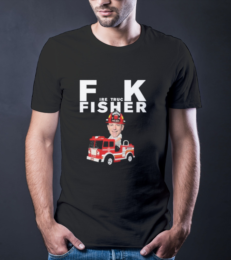 Fisher Fire Truck Dumpster Fire Dept T-Shirt