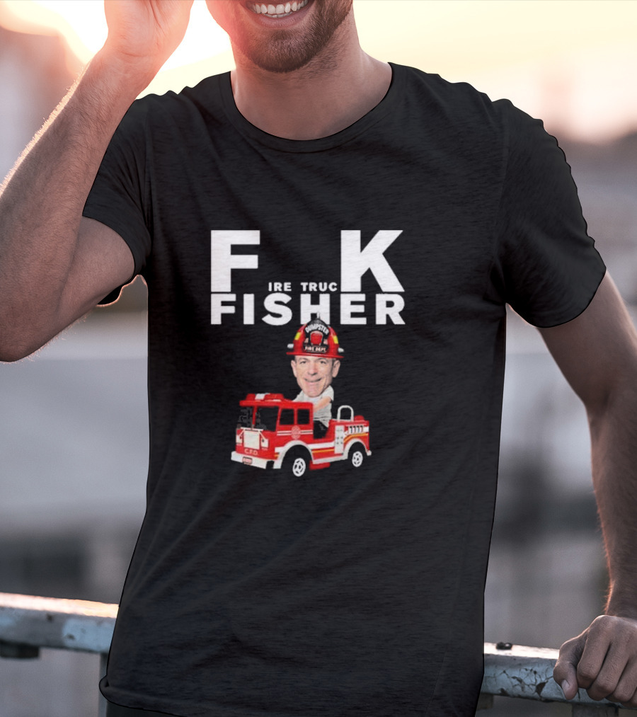 Fisher Fire Truck Dumpster Fire Dept T-Shirt
