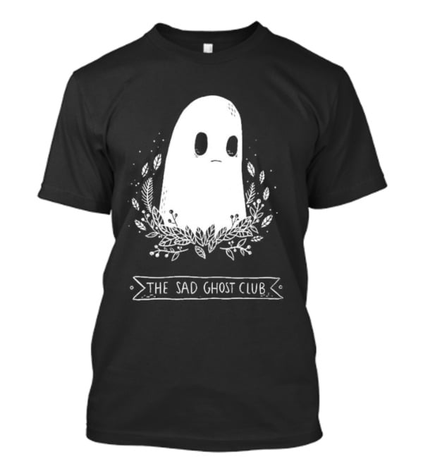 The Sad Ghost Club First Ever Ghost Surrounded By Floral Elements T-Shirt