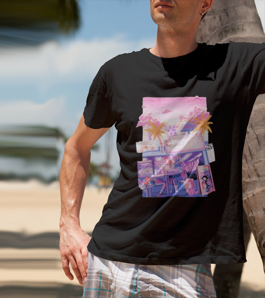 Game Grumps Arcade Neon Palm Trees T-Shirt