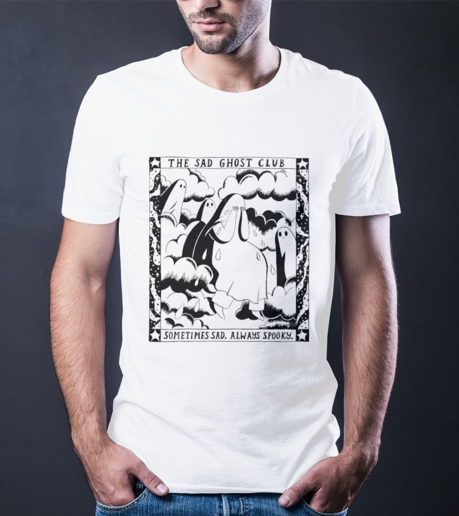 The Sad Ghost Club Clouds Sometimes Sad Always Spooky T-Shirt