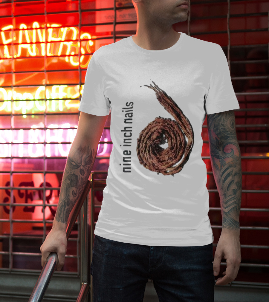 Nine Inch Nails Rope Coil Black T-Shirt
