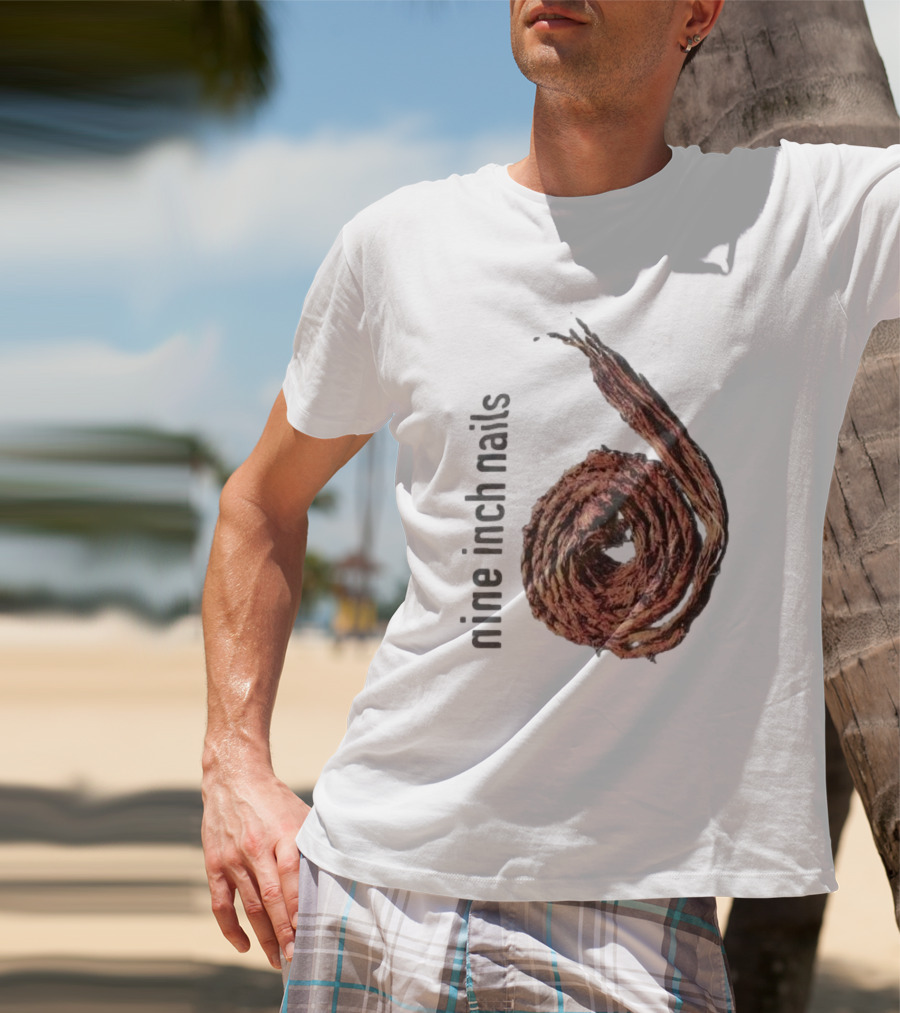 Nine Inch Nails Rope Coil Black T-Shirt