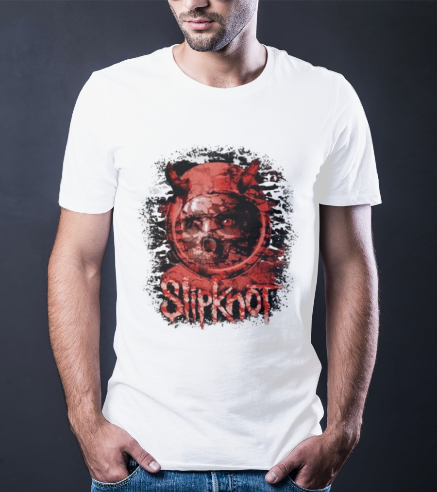Slipknot Heller Air Capsule 001 Distorted Devil Mask T-Shirt