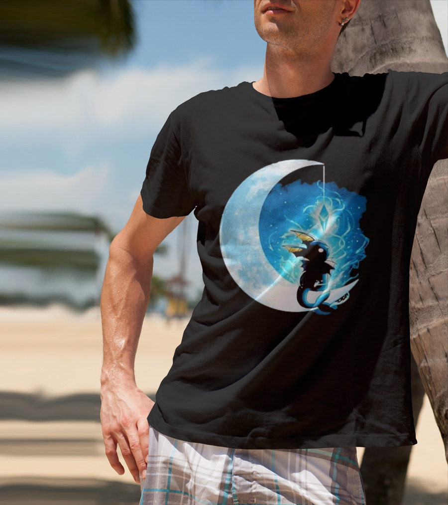 Water Stone Moon Dragon Vallina84 T-Shirt