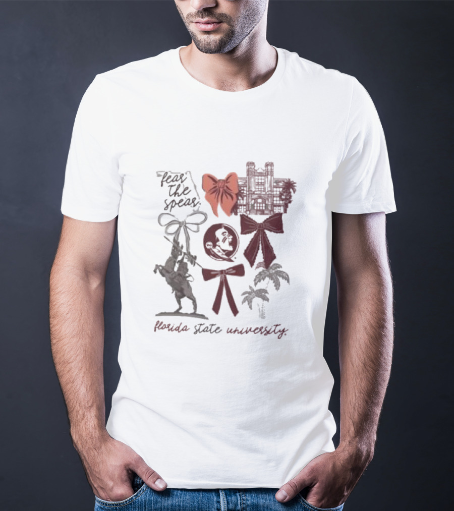 Florida State Seminoles Fear The Spear University Iconography T-Shirt