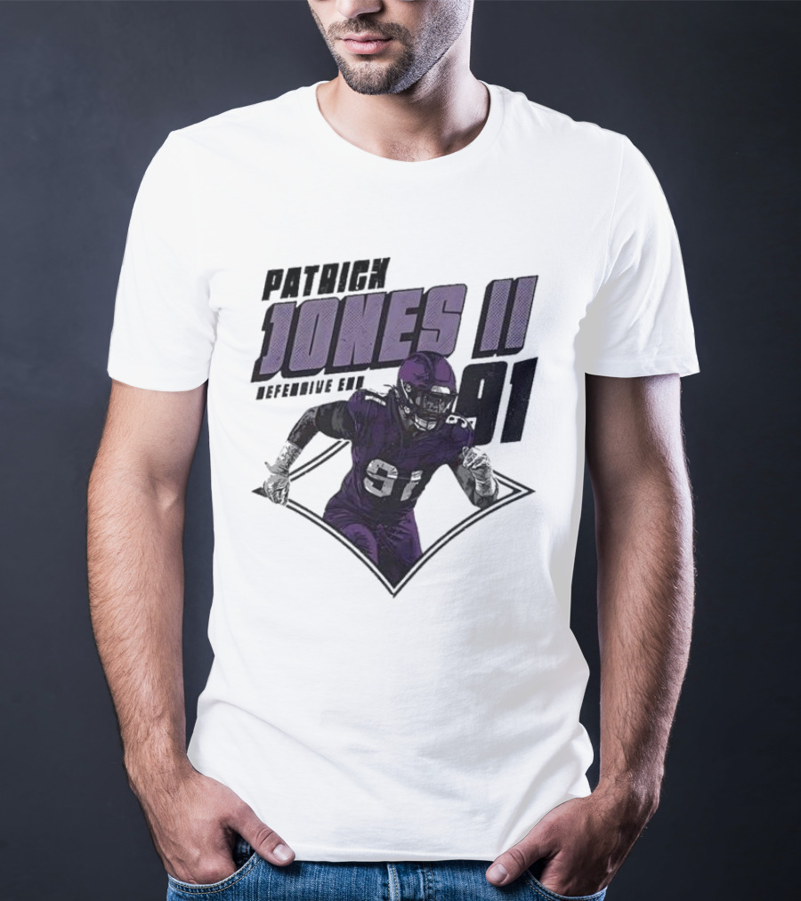 Patrick Jones II Minnesota Defensive End 91 T-Shirt