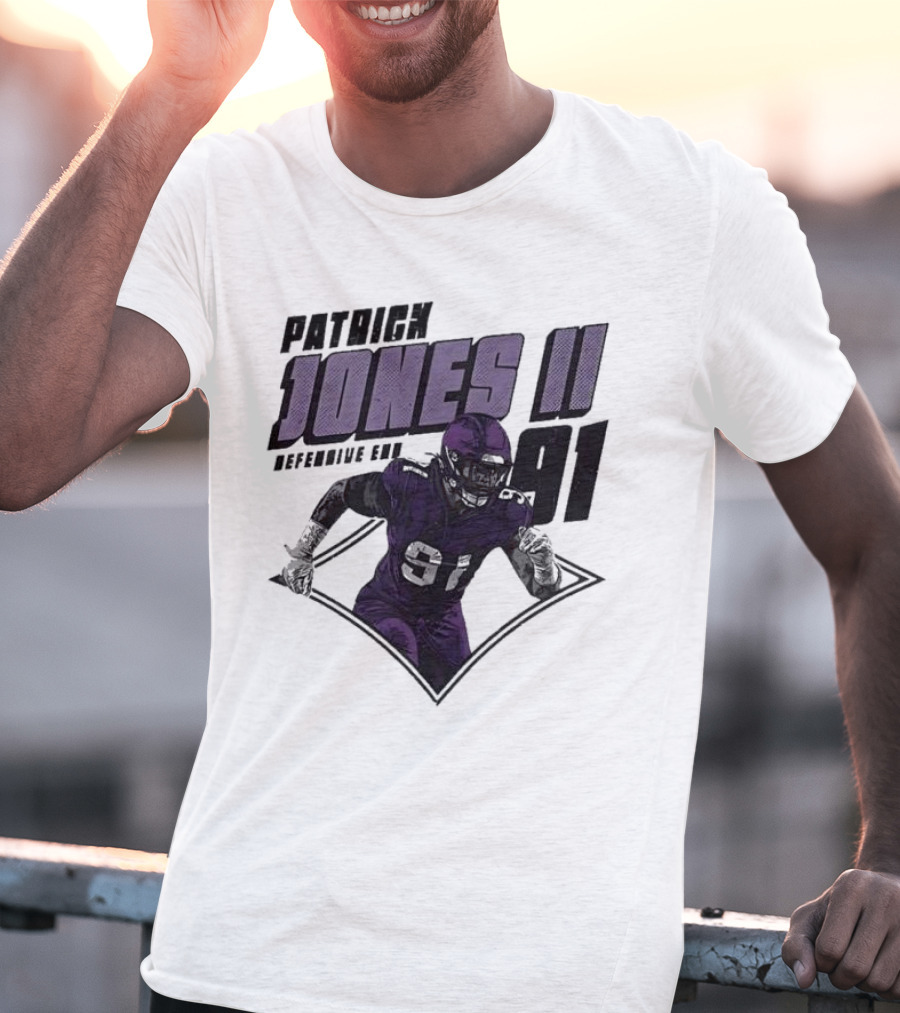 Patrick Jones II Minnesota Defensive End 91 T-Shirt