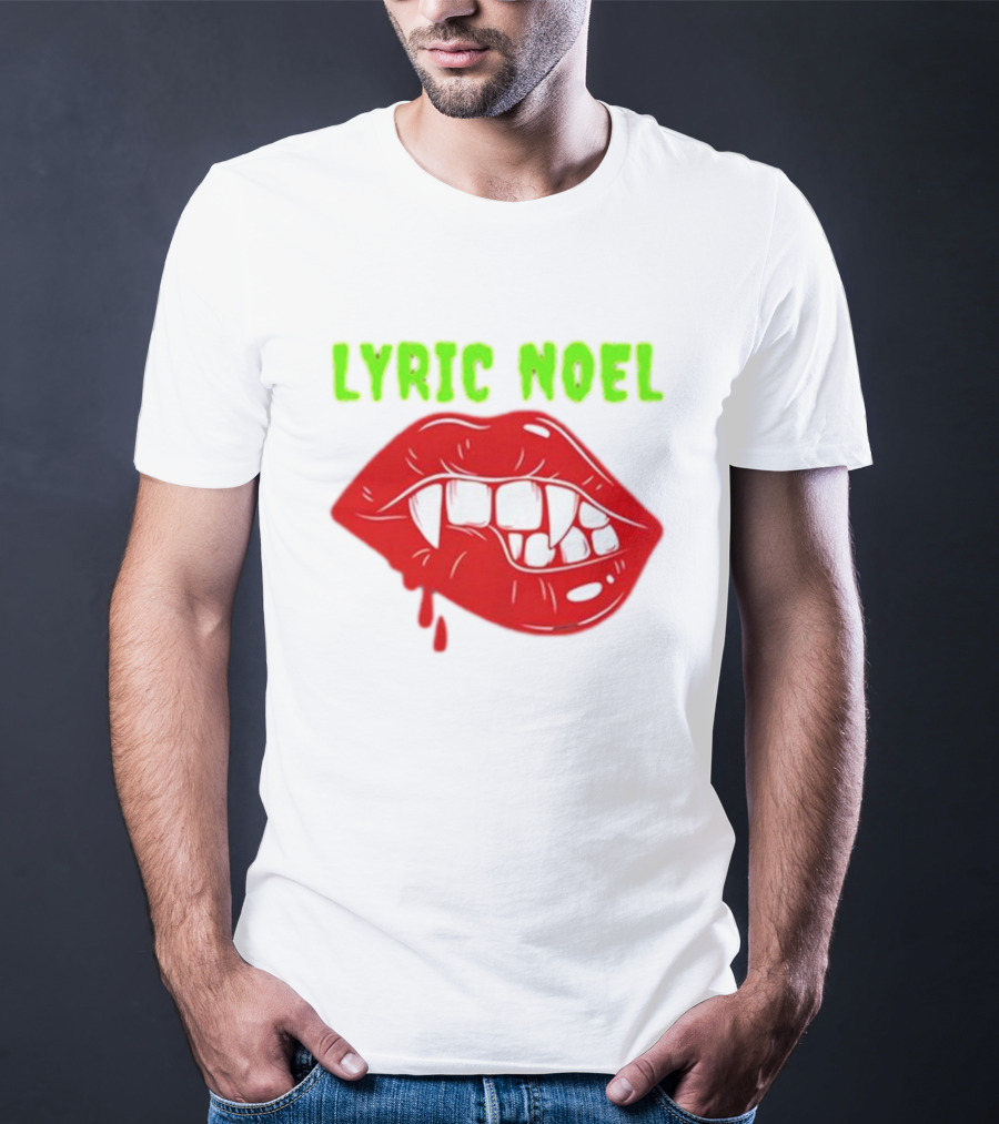 Lyric Noel Cry Little Sister Vampire Fangs Dripping Blood T-Shirt