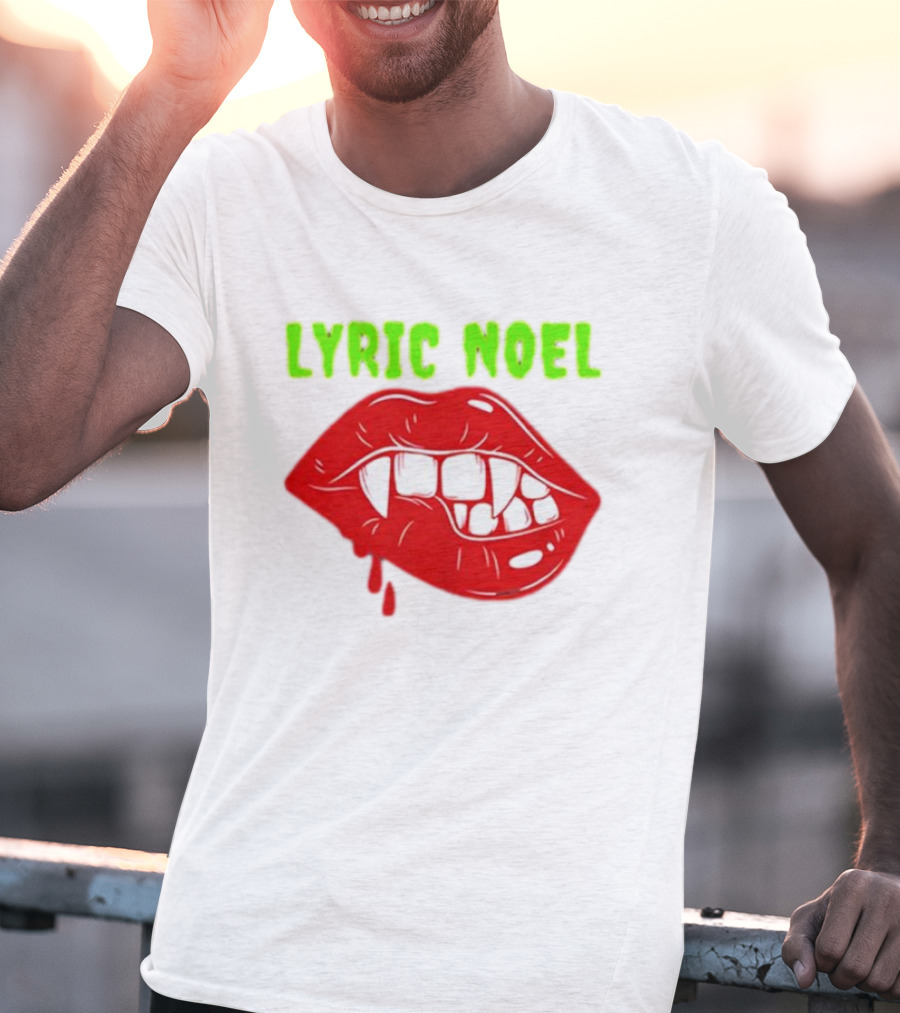 Lyric Noel Cry Little Sister Vampire Fangs Dripping Blood T-Shirt